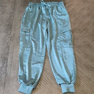 INC satin sage jogger NWT size Small